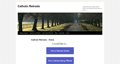 Desktop Screenshot of catholicretreats.net