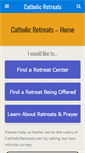 Mobile Screenshot of catholicretreats.net
