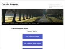 Tablet Screenshot of catholicretreats.net